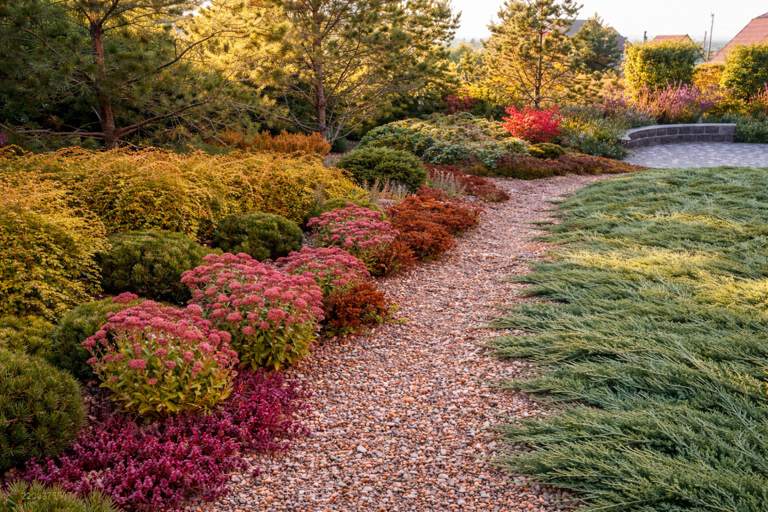 Vanga – czerwony kamień, który ociepla ogród. Ścieżki, rabaty i nowoczesne aranżacje.