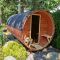 Sauna beczka 3,5×2 - przedsionek otwarty/zamknięty