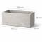 Donica betonowa 100x40x40cm