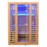 Sauna sucha z piecem EL3S XL 3-osobowa 150 × 150 cm hemlock