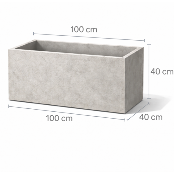 Donica betonowa 100x40x40cm