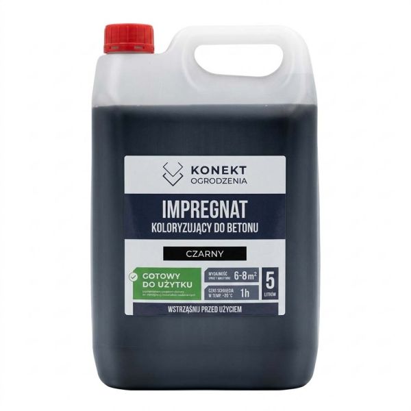 Impregnat koloryzujący czarny konekt 5L