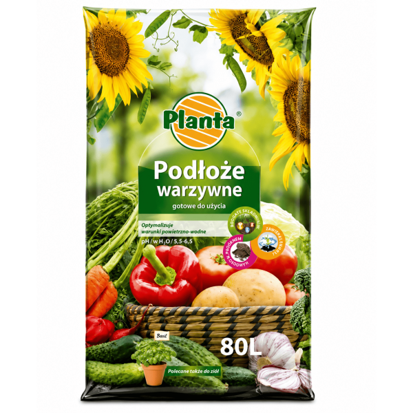 Podłoże warzywne ziemia Planta 80L