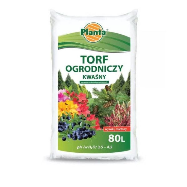 Torf ogrodniczy Kwaśny ziemia Planta 80L