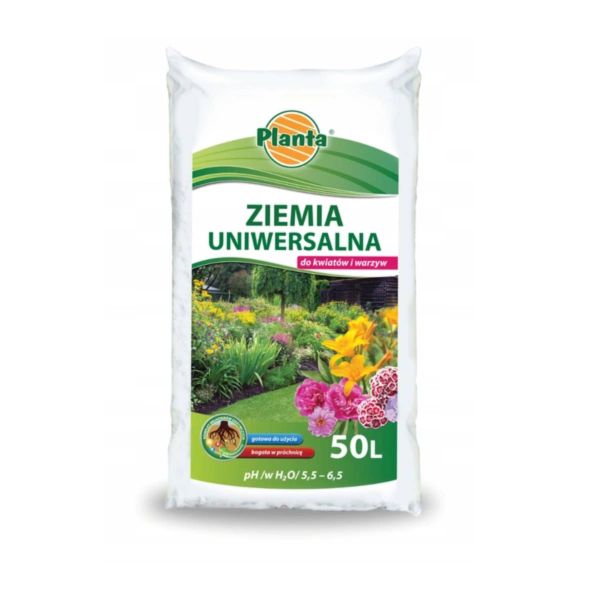 Ziemia Uniwersalna do kwiatów i warzyw Planta 50L