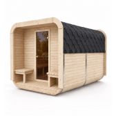 Sauna ogrodowa Quadro 200 × 240 cm z przedsionkiem