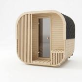 Sauna ogrodowa Quadro Linea 200 × 240 cm z przedsionkiem