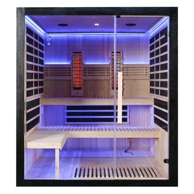 Sauna na podczerwień Full Carbon EA4RT LUX czarna 180 × 180 cm