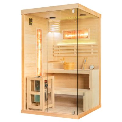 Sauna sucha z piecem EP2S 2-osobowa – wersja lewa lub prawa