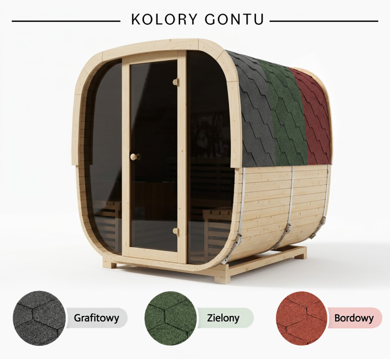 Sauna ogrodowa Quadro Glass Maxi 200 × 200 cm