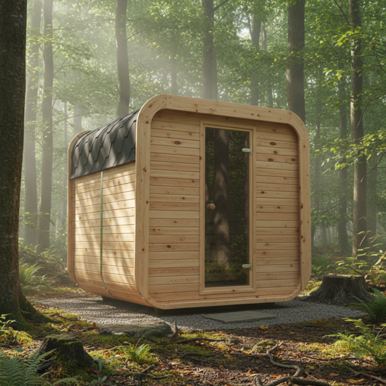 Sauna ogrodowa Quadro 200 × 200 cm