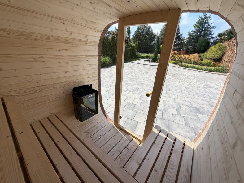 Sauna ogrodowa Quadro Glass Maxi 200 × 300 cm