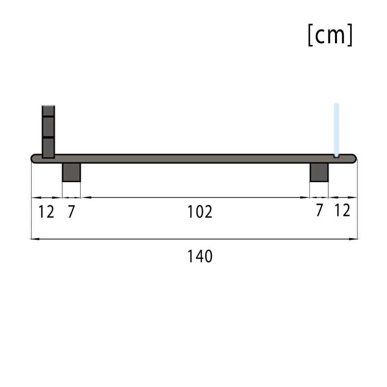Sauna ogrodowa Quadro Glass Mini 140 × 140 cm
