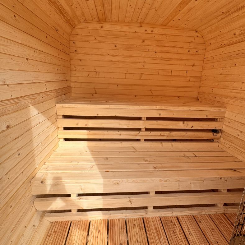 Sauna ogrodowa Quadro Premium 200 × 200 cm