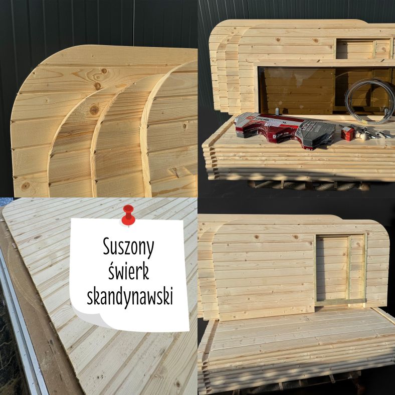 Sauna ogrodowa Quadro 200 × 200 cm
