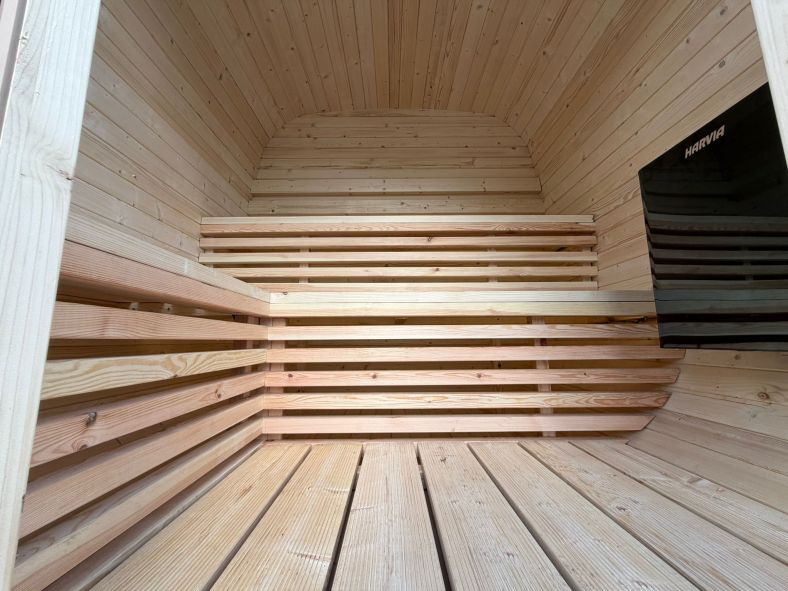 Sauna ogrodowa Quadro Glass Maxi 200 × 300 cm