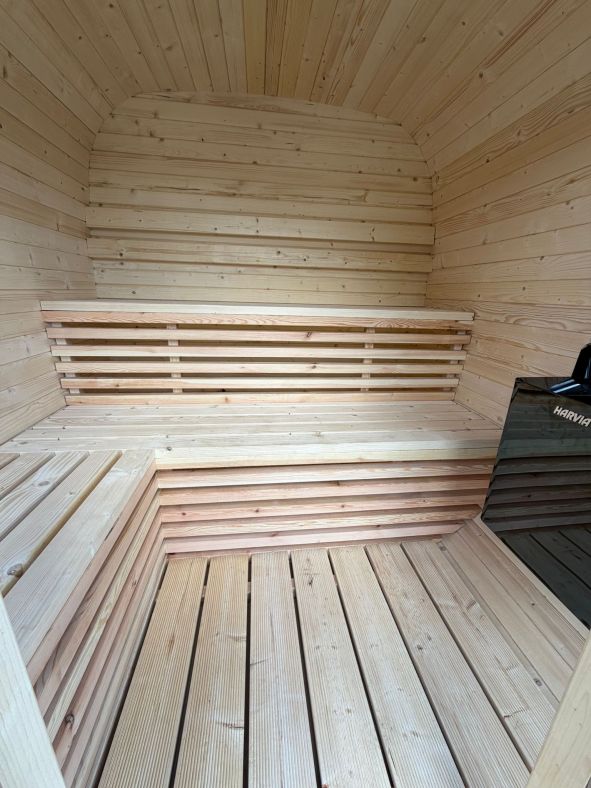 Sauna ogrodowa Quadro Glass Maxi 200 × 300 cm