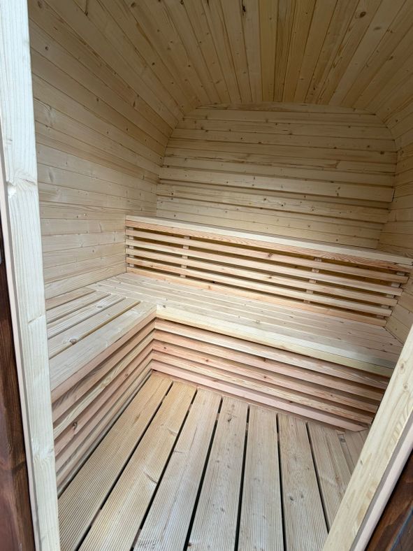 Sauna ogrodowa Quadro Glass Maxi 200 × 300 cm