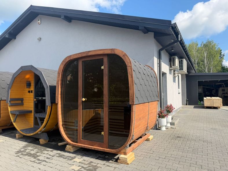 Sauna ogrodowa Quadro Glass Maxi 200 × 300 cm
