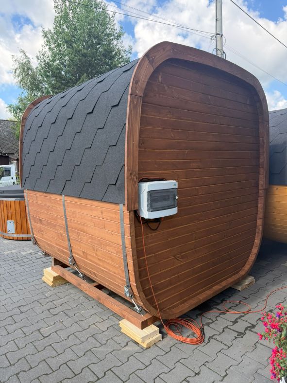 Sauna ogrodowa Quadro Glass Maxi 200 × 300 cm
