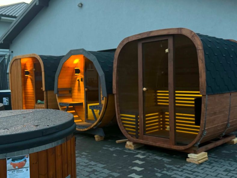 Sauna ogrodowa Quadro Glass Maxi 200 × 300 cm