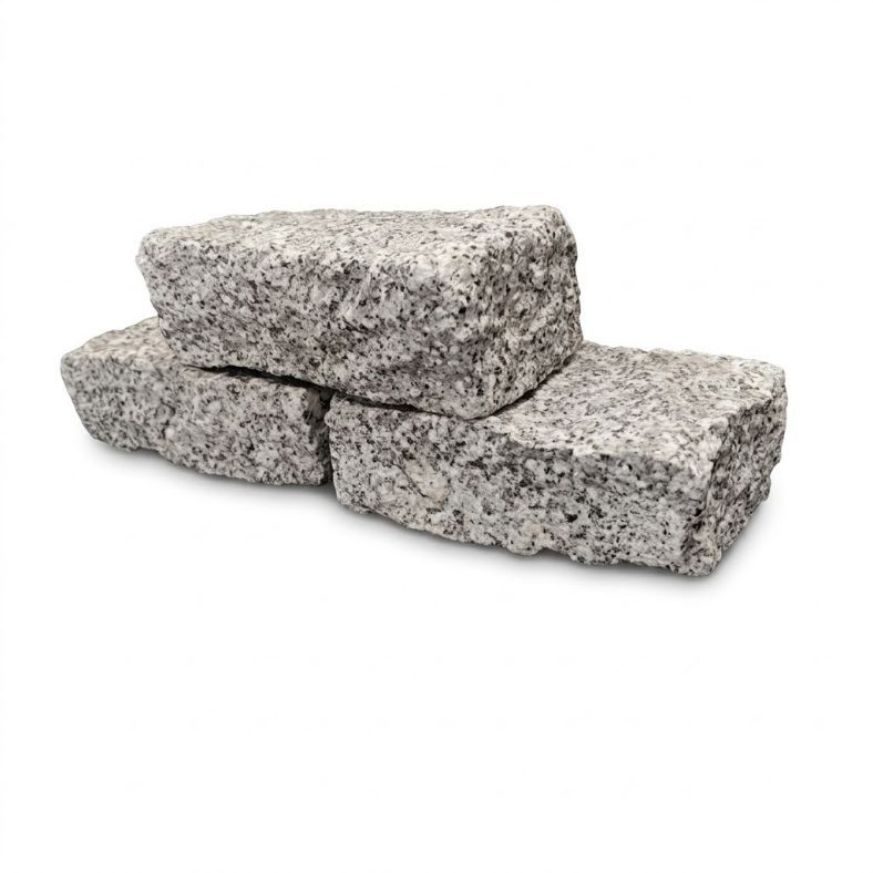 Cegiełka granitowa szara łupana 5/10/20 cm 