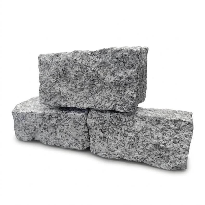 Palisada granitowa szara łupana 10/10/20 cm 