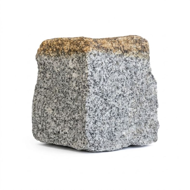 Kostka granitowa szaro-ruda łupana 15/17 cm