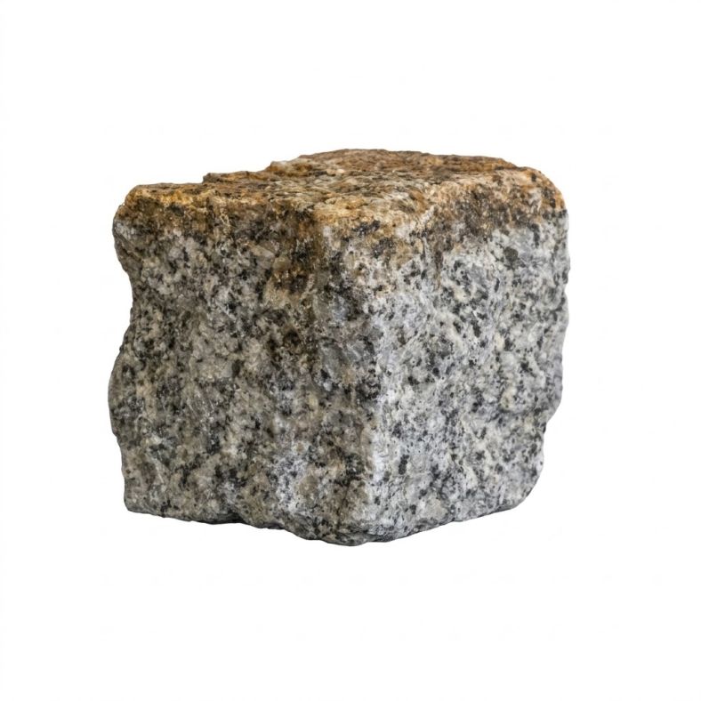 Kostka granitowa szaro-ruda łupana 8/11 cm