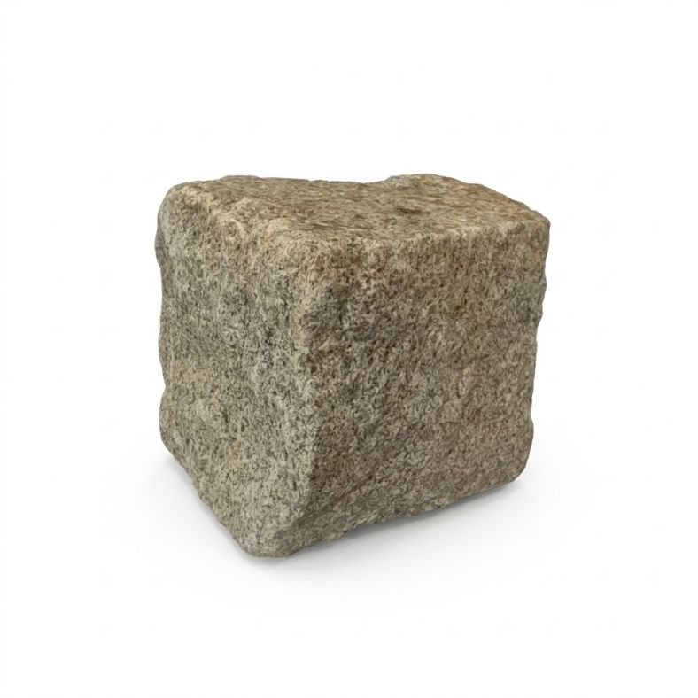 Kostka granitowa żółta łupana 15/17 cm