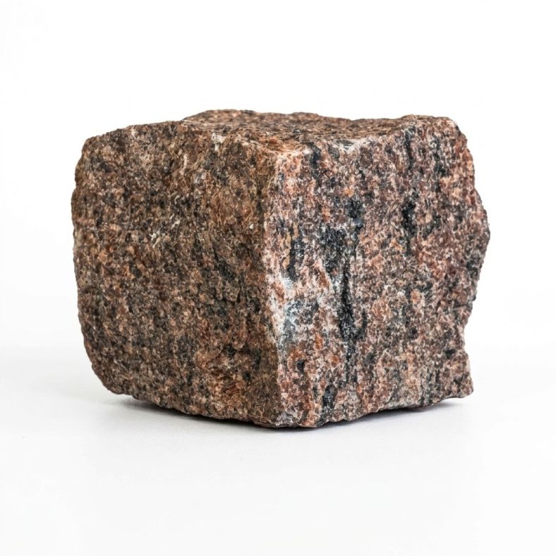Kostka granitowa czerwona Vanga łupana 4/6 cm