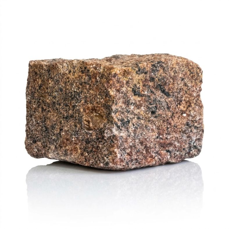 Kostka granitowa czerwona Vanga łupana 7/9 cm