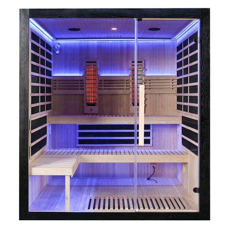 Sauna na podczerwień Full Carbon EA4RT LUX czarna 180 × 180 cm