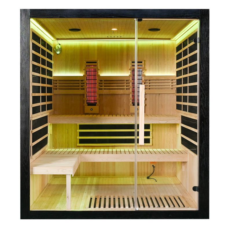 Sauna na podczerwień Full Carbon EA4RT LUX czarna 180 × 180 cm