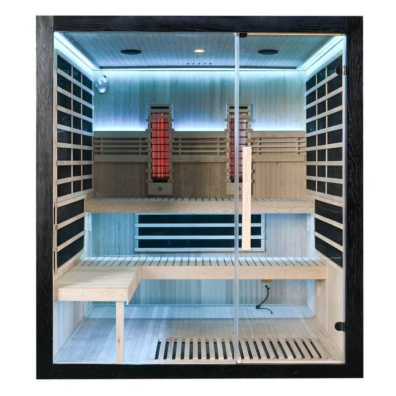Sauna na podczerwień Full Carbon EA4RT LUX czarna 180 × 180 cm