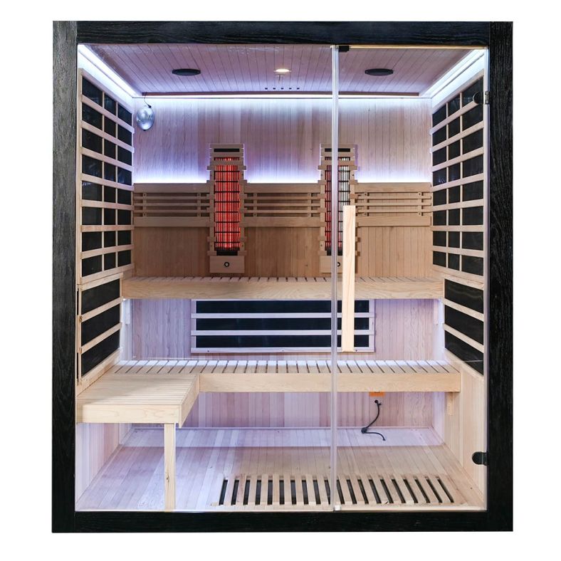 Sauna na podczerwień Full Carbon EA4RT LUX czarna 180 × 180 cm