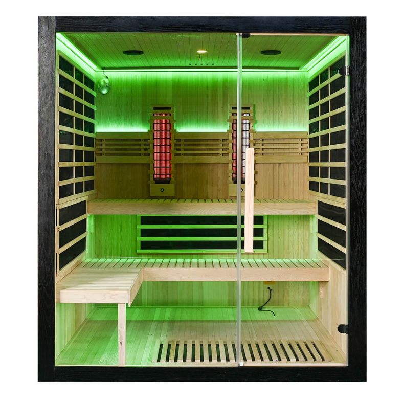 Sauna na podczerwień Full Carbon EA4RT LUX czarna 180 × 180 cm