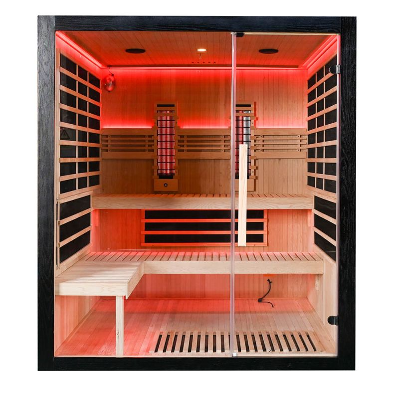 Sauna na podczerwień Full Carbon EA4RT LUX czarna 180 × 180 cm