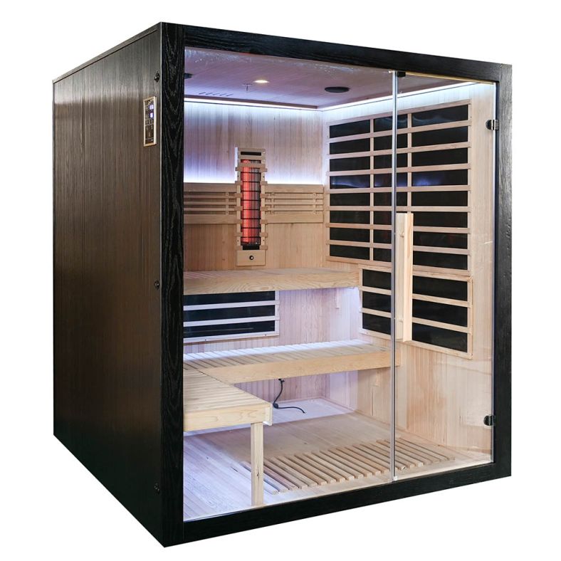 Sauna na podczerwień Full Carbon EA4RT LUX czarna 180 × 180 cm