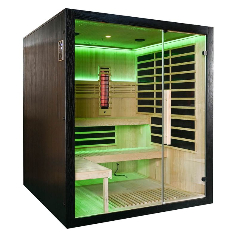 Sauna na podczerwień Full Carbon EA4RT LUX czarna 180 × 180 cm