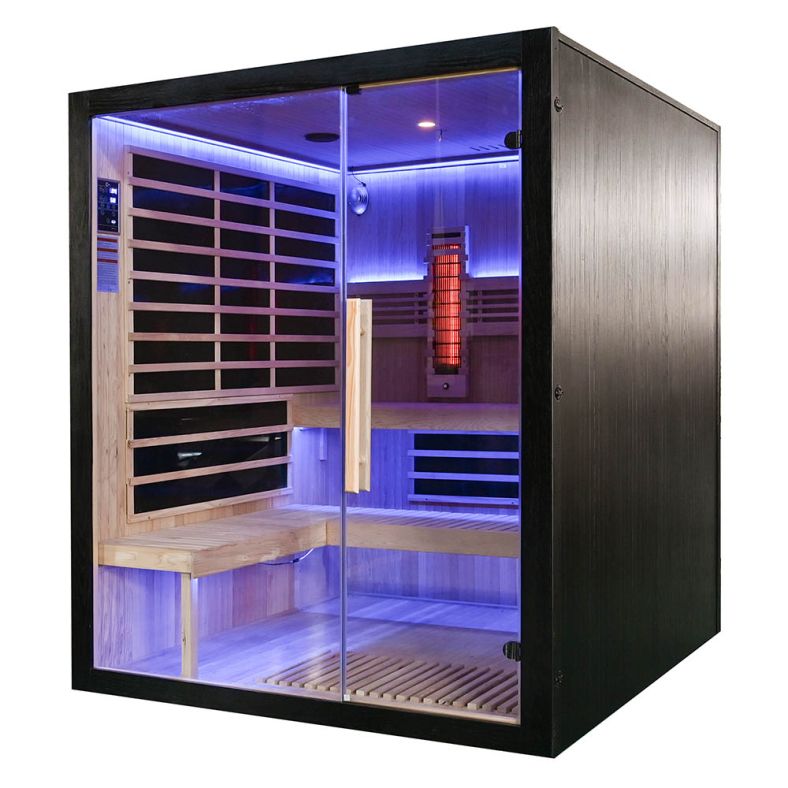 Sauna na podczerwień Full Carbon EA4RT LUX czarna 180 × 180 cm