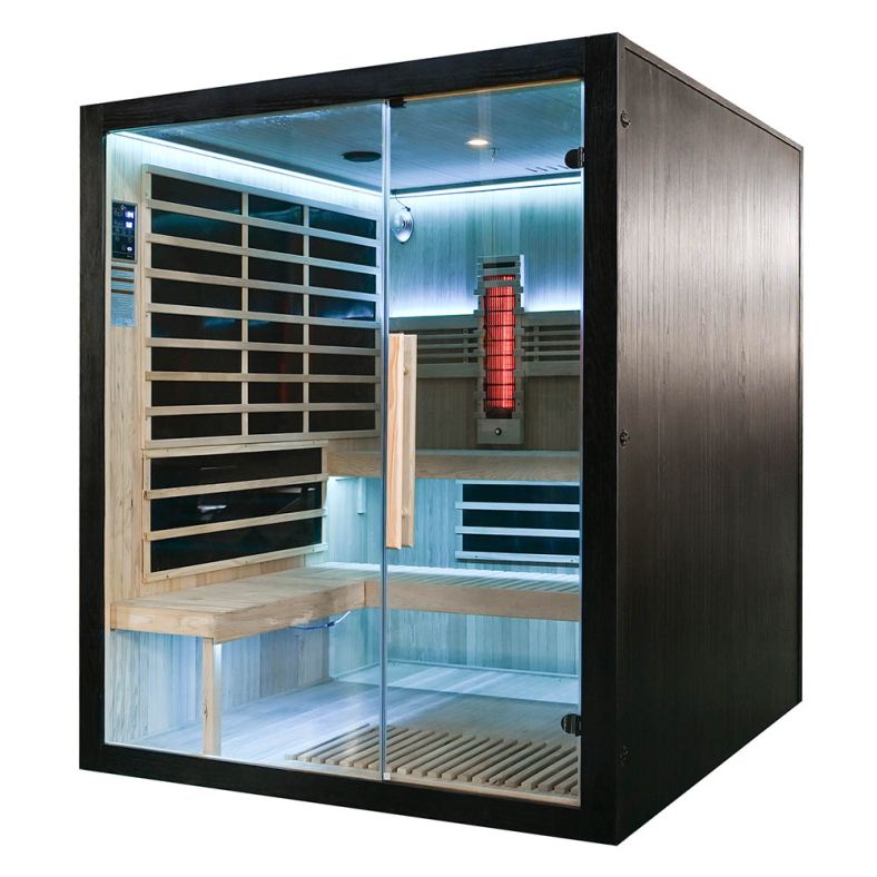 Sauna na podczerwień Full Carbon EA4RT LUX czarna 180 × 180 cm