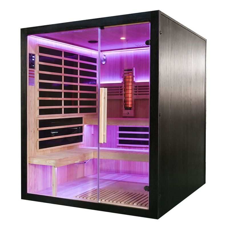 Sauna na podczerwień Full Carbon EA4RT LUX czarna 180 × 180 cm