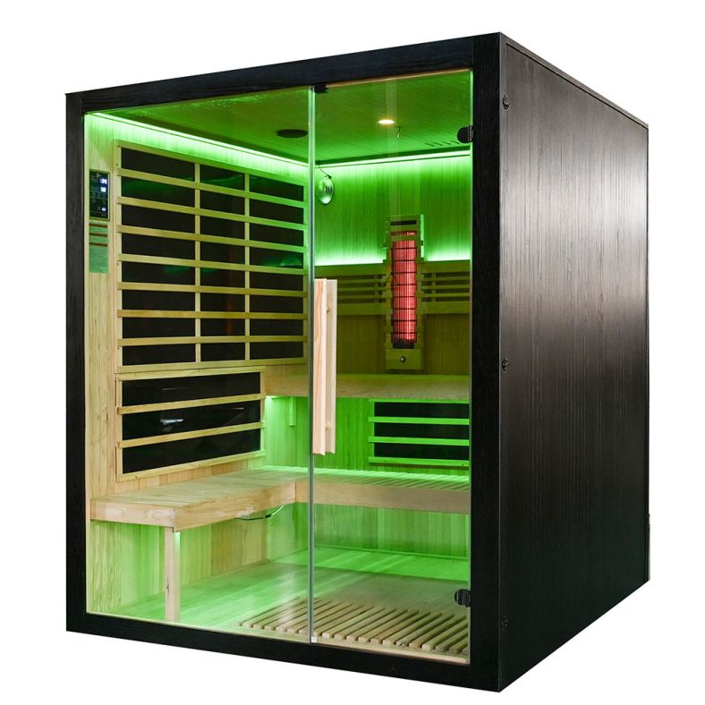 Sauna na podczerwień Full Carbon EA4RT LUX czarna 180 × 180 cm