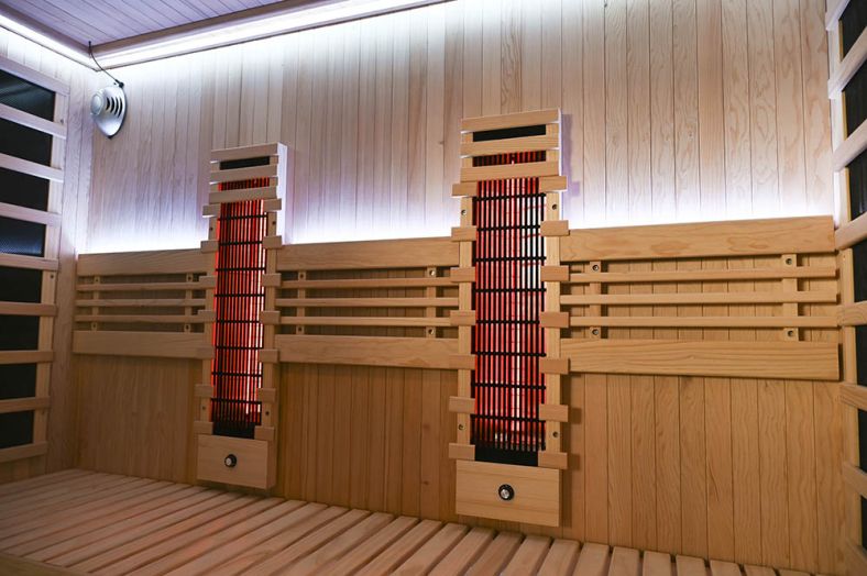 Sauna na podczerwień Full Carbon EA4RT LUX czarna 180 × 180 cm