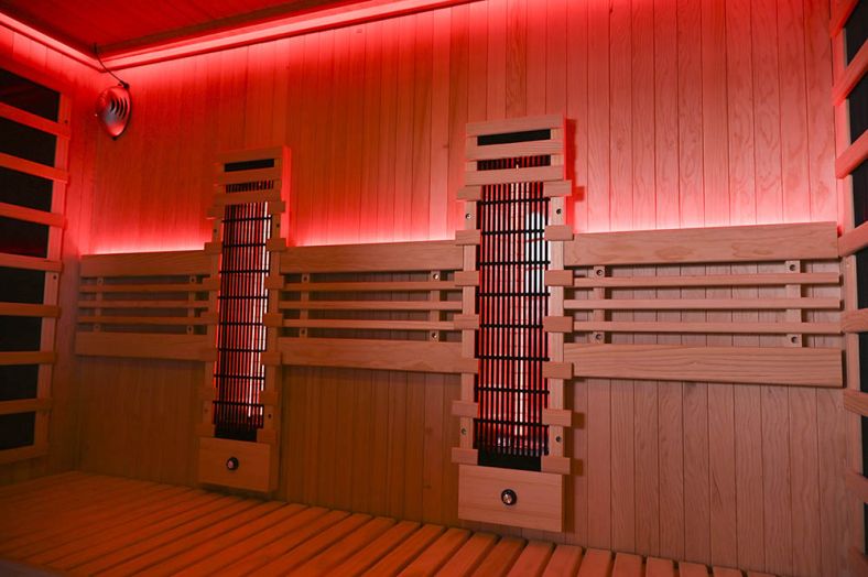 Sauna na podczerwień Full Carbon EA4RT LUX czarna 180 × 180 cm