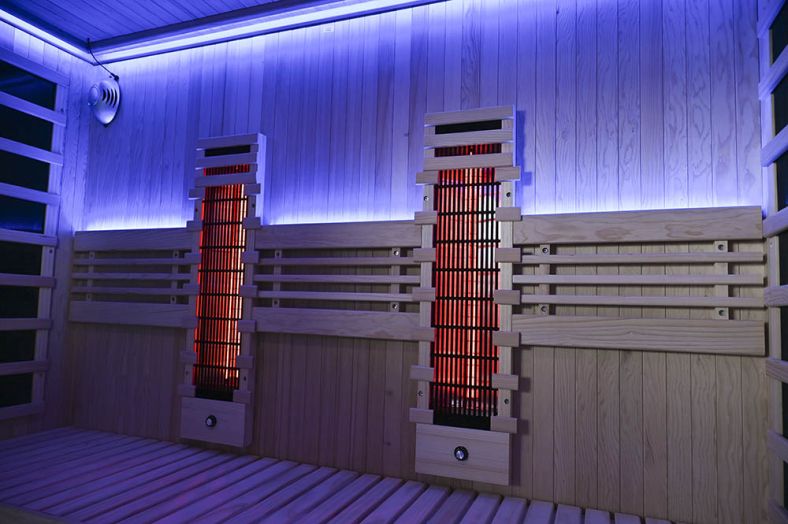 Sauna na podczerwień Full Carbon EA4RT LUX czarna 180 × 180 cm