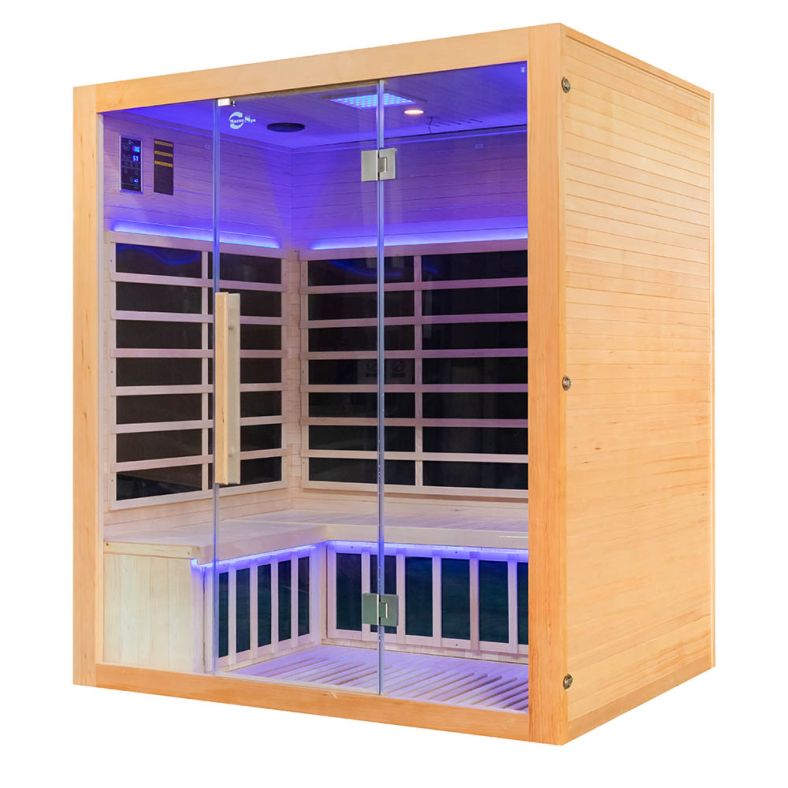 Sauna na podczerwień Full Carbon EA4T-B 4-osobowa 175 × 130 cm