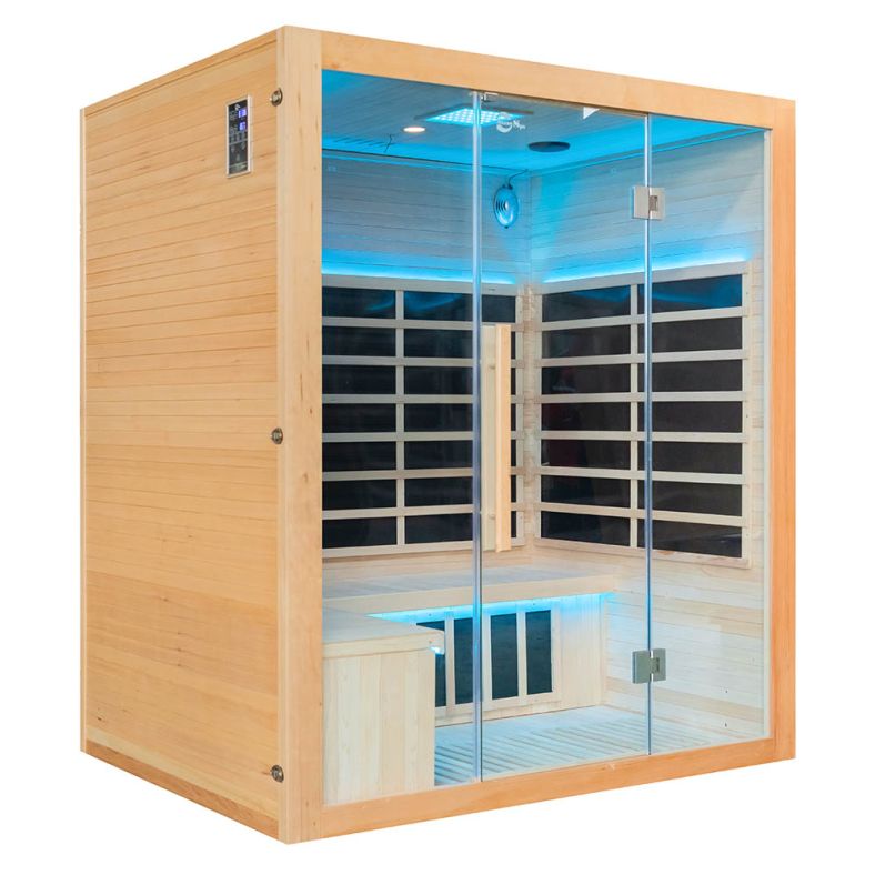 Sauna na podczerwień Full Carbon EA4T-B 4-osobowa 175 × 130 cm