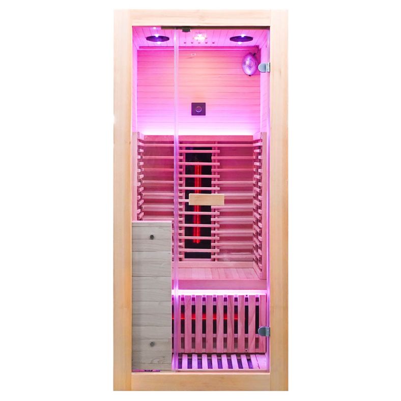 Sauna na podczerwień B1FS 1-osobowa Full Spectrum z kamieniem solnym